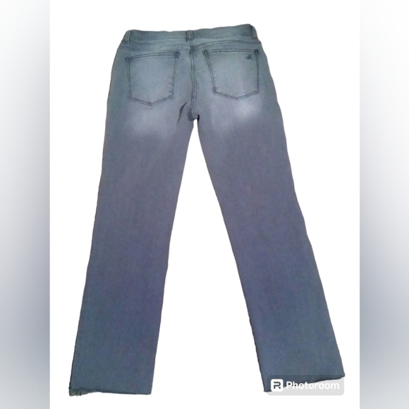 DL1961 Overcast Mara Ankle Mid Rise Instasculpt Straight Raw Hem Jean Size 27 - Picture 9 of 10